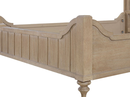 Elegant Design Panel Bed With Transitional Casual Design