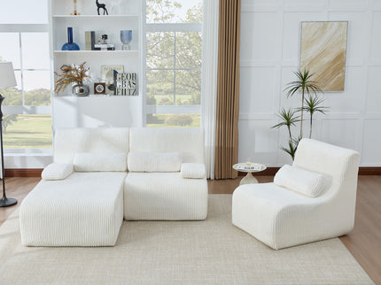 Oversized Sectional Sofa, Living Room Seating With Modular Design