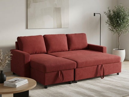 L - Shaped Convertible Sofa Bed With Storage Chaise