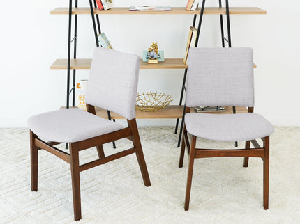Gusto - Dining Chair (Set of 2) - Brown / Light Gray