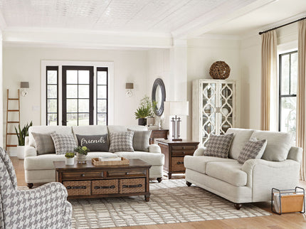 Brewster - Upholstered Loveseat With English Arms - Light Gray