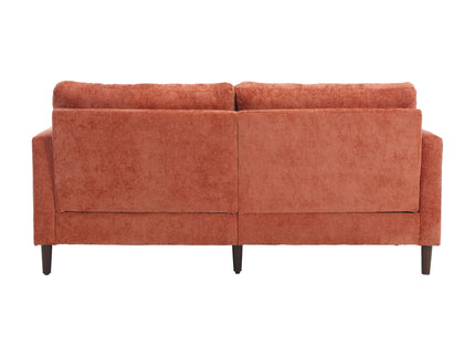 Mid Century Modern Fabric Loveseat Sofa, 2 Seat Upholstered Couch