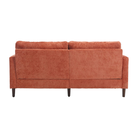 Mid Century Modern Fabric Loveseat Sofa, 2 Seat Upholstered Couch