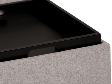 Avalon - Square Coffee Table, Storage Ottoman