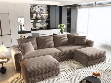 Modern Comfy Upholstered Sofa Cloud Couch & Deep Seat Couches