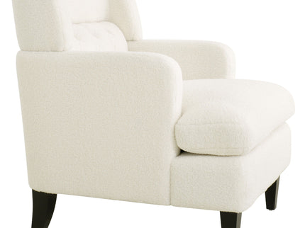 Upholstered Accent Chair Tufted Armchair For Living Room And Bedroom