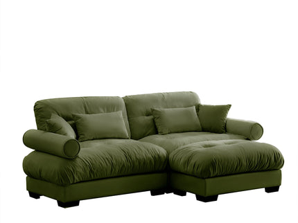 Super Comfort Oversized Modular Sectional Sofa With Movable Ottoman