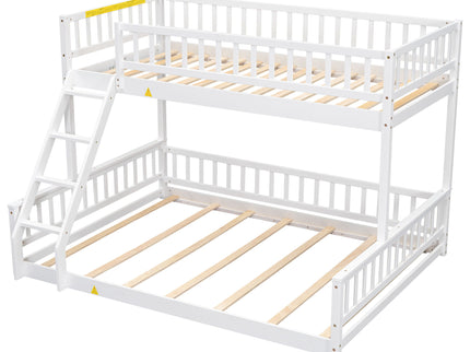 Bunk Bed With Ladder And Guardrails