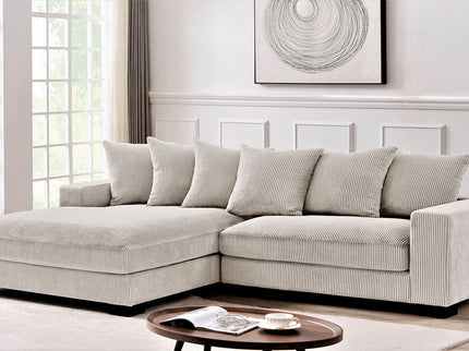Luxe - Oversized 2 Piece Sectional Couches For Living Room, L Shaped Sofa With Chaise