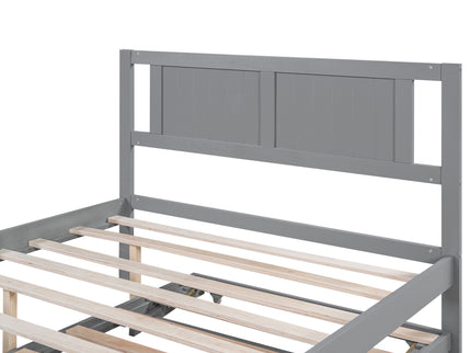 Platform Bed With Adjustable Trundle
