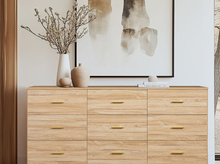 9 Drawer Dresser, Ample Storage For Bedroom