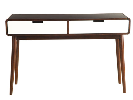 Christa - Sofa Table - White / Espresso