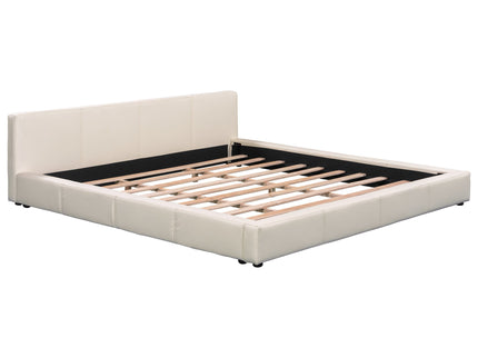 Stylish Upholstered Bed With Birch Wood Frame