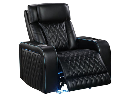 Electra - Power Recliner With Power Headrest, Massage, LED Lighting And USB Control