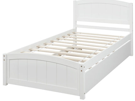 Platform Bed & Headboard, Footboard And Wood Slat Support