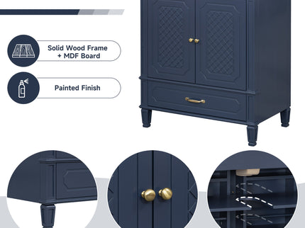 Bathroom Vanity With Sink, Soft Closing Door, Multi Functional Storage