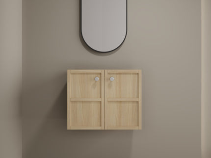 Modern Wall Mounted Bathroom Vanity With Soft Closing Doors
