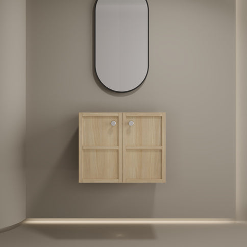 Modern Wall Mounted Bathroom Vanity With Soft Closing Doors