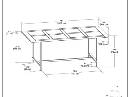 Campbell - Handcrafted Dining Table