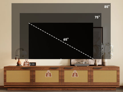 TV Stand, Media Console - Walnut