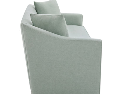 3 Seater Sofa With Wrap Around Armrests And Throw Pillows