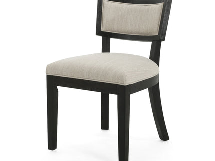 Farmhouse Style Fabric Upholstered Side Dining Chair Set