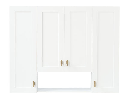 30" Bathroom Cabinet With 5 Adjustable Shelves, Wall Mounted Medicine Cabinet - White