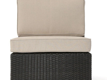 Santa Cruz - 8 Piece Outdoor Sectional Set - Dark Brown