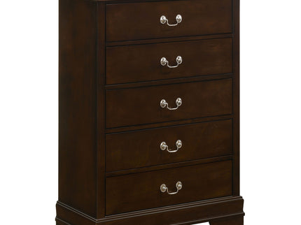 Janson - 5 Drawer Bedroom Chest - Cappuccino