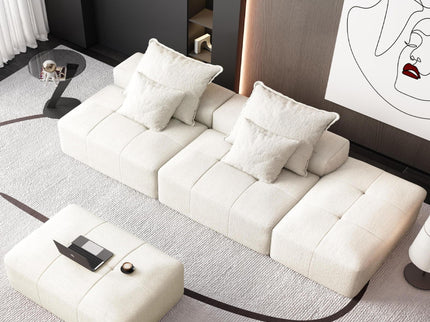 Modern Oversized Diy Combination Modular Sectional Sofa With Pillows