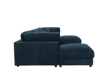 Upholstered Modular Sectional & Custom Configuration And Toss Pillows