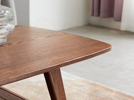 Low Coffee Table With Storage Shelf