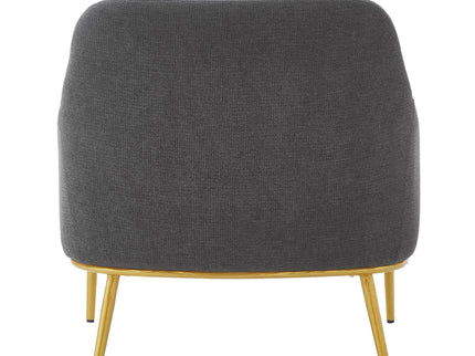 Modern Elegance Accent Chair With Curved Backrest