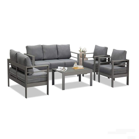 All-Weather Patio Sofa With Cushions, 3 Seat Outdoor Couch