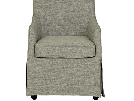 London - Upholstered Skirted Dining Arm Chair