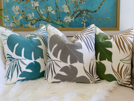 Autumn Vibes Leaf Accent Pillow