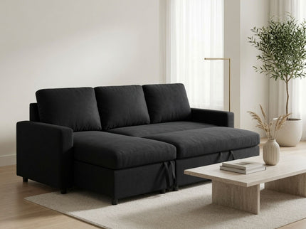 L - Shaped Convertible Sofa Bed With Storage Chaise