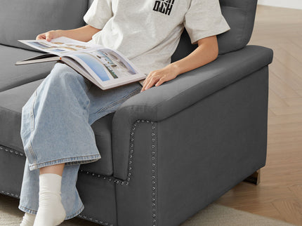 3 Seater Elegant Stationary Sofa