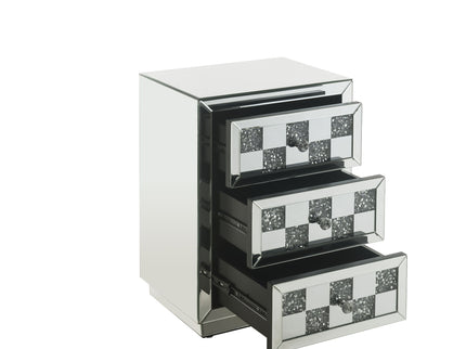Noralie - Accent Table - Silver - Glass