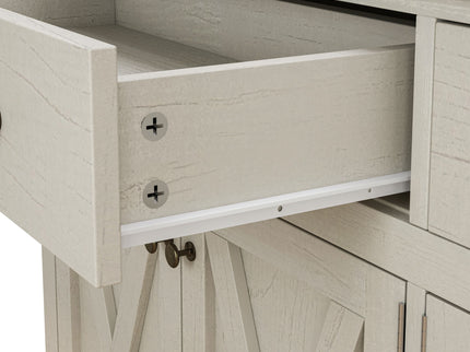 Vintage Sideboard With 2 Drawers And Four Doors For Living Room