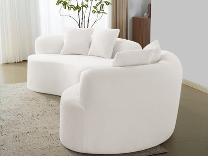 Curved 4 Seater Full Compression Sponge Sofa