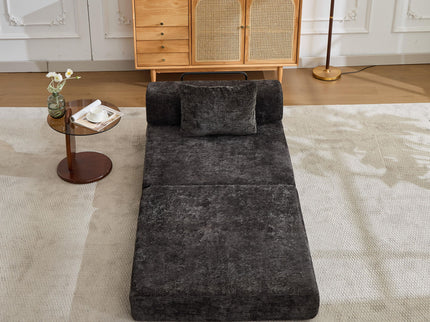 Convertible Floor Sofa Bed With Fixed Shape Frame For Living Room