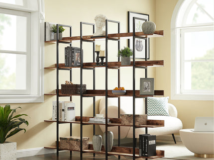 Vintage Industrial 5 Tier Bookcase