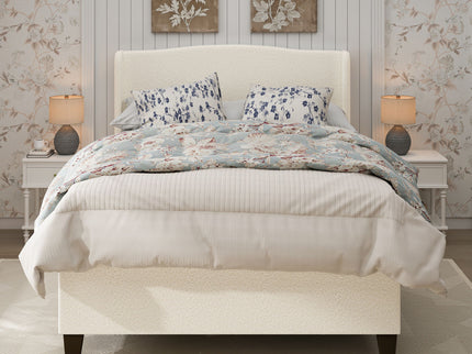 Platform Bed Frame With Tall Headboard And High Footboard