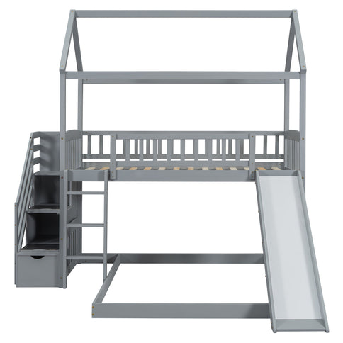 House Bunk Bed With Slide
