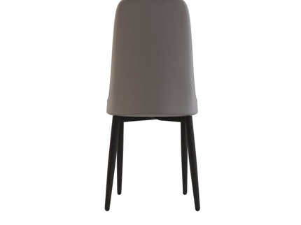 Modern Dining Chair With Cushions And Metal Legs