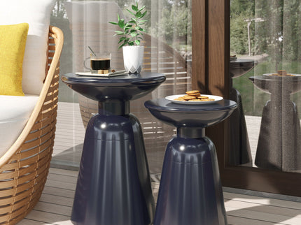 Serenita - Outdoor Side Tables With Flared Design (Set of 2)
