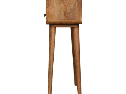 Curved Chestnut Console Table