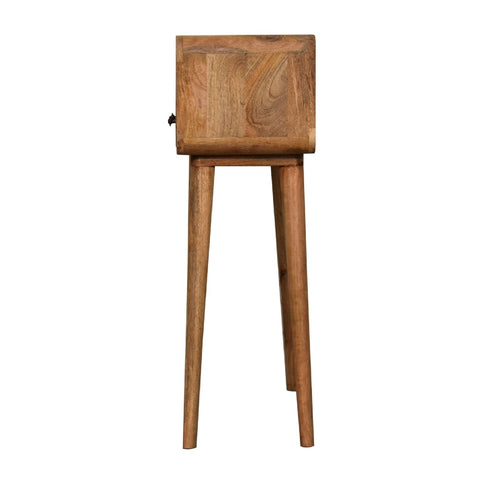 Curved Chestnut Console Table