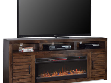 Electric Fireplace TV Stand Console For TVs Up To 95" - Whiskey